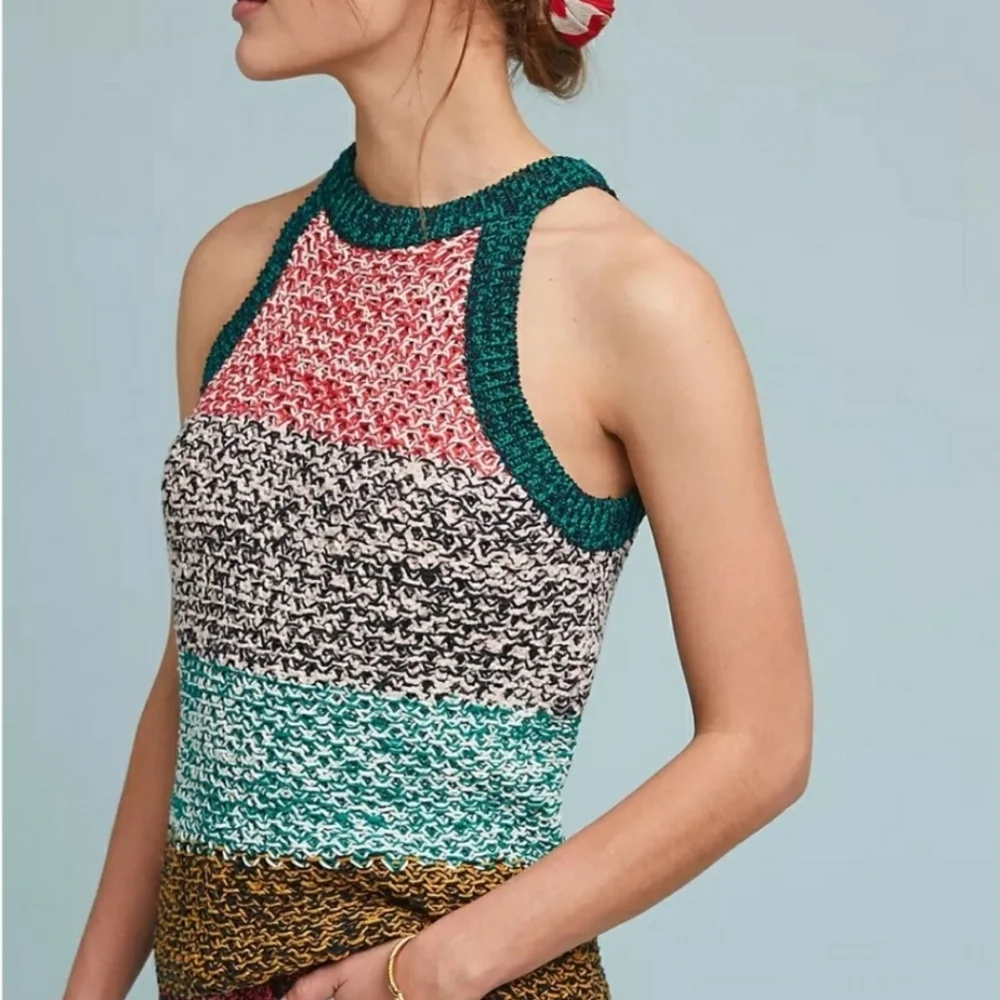 Maeve Multicolor Knit Sleeveless Top - Picture 1 of 3